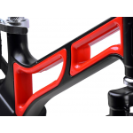 Detské odrážadlo Tiny Bike gumové kolesá čierno-červené